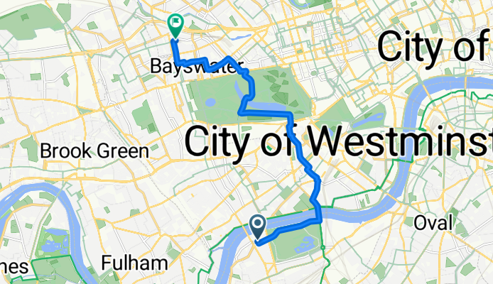 Howie Street, London to Durham Terrace, London