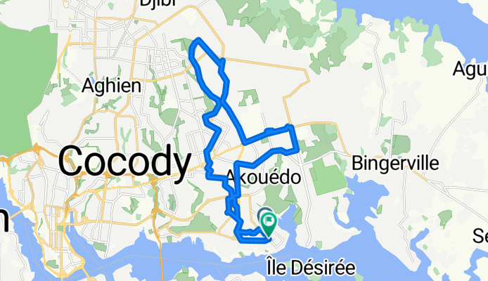 Rue F48, Abidjan à Rue F42, Abidjan