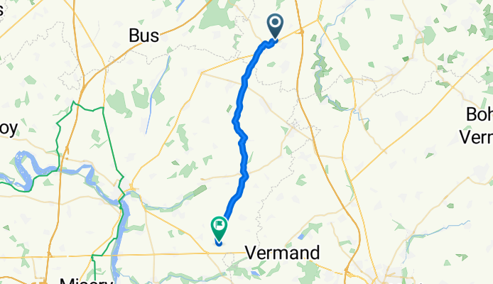 Rue de l'Europe, Gouzeaucourt to Rue Basse, Vraignes-en-Vermandois
