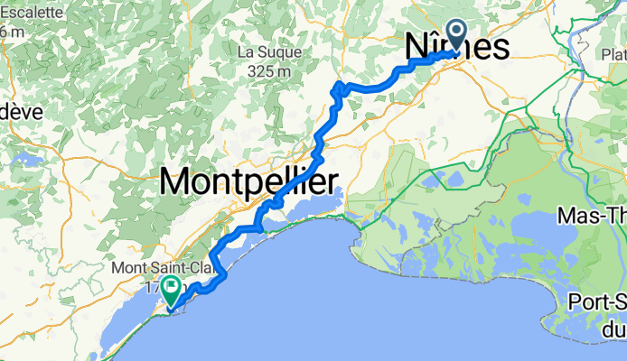 From Nîmes to Sète