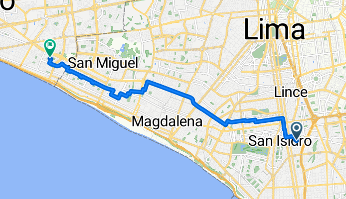 De Avenida República de Colombia a Mar de Grau