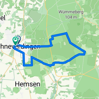 Route nach Schneverdingen