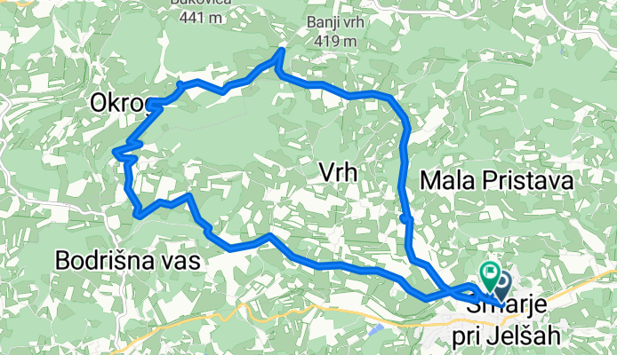 Gallusova ulica, Šmarje pri Jelšah to Gallusova ulica, Šmarje pri Jelšah