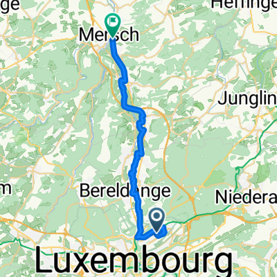 Rue de Kirchberg, Luxembourg to Mersch