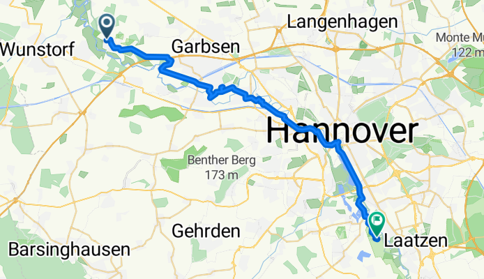 Ziel Wiesendachhaus über Göttinger Sieben