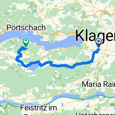 Von Klagenfurt am Wörthersee bis Keutschach am See