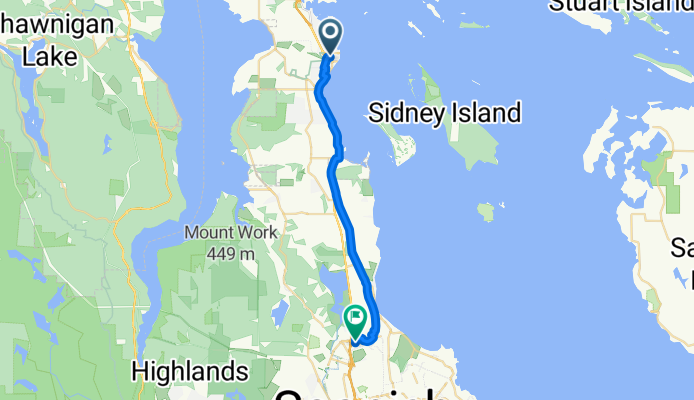 Bevan Ave, Sidney to Royal Oak Dr, Saanich