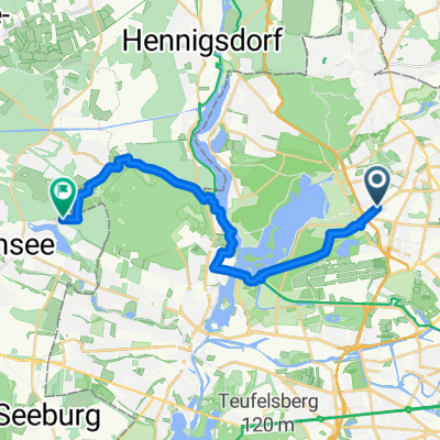 Schubartstraße, Berlin nach Weingartnerallee, Falkensee