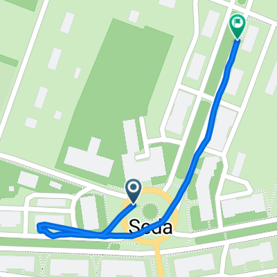 Zaļā iela, Seda до Sporta iela, Seda