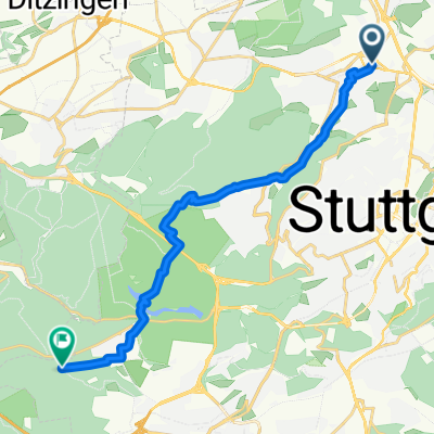 Bike Feuerbach über Tal Botnang nach Katzenbacher Hof
