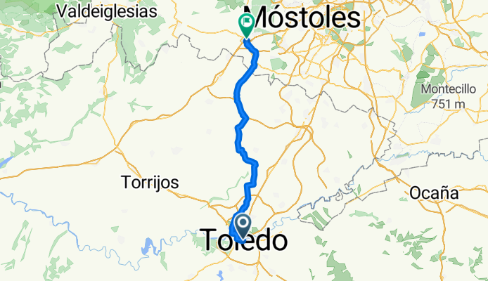 Toledo to Hostel Corper Navalcarnero