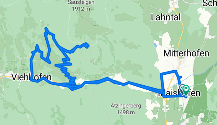 Jahnhütte nach Viehhofen