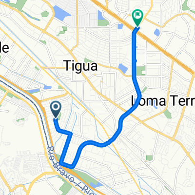 Knights Dr, El Paso to Vista Real East, El Paso