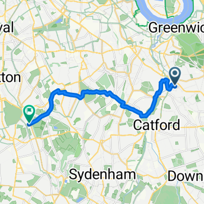 Clarendon Rise, London to Rosendale Road, London