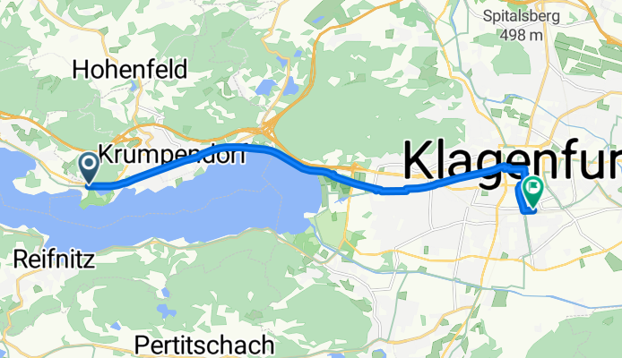 46.621, 14.190 nach 46.616, 14.313