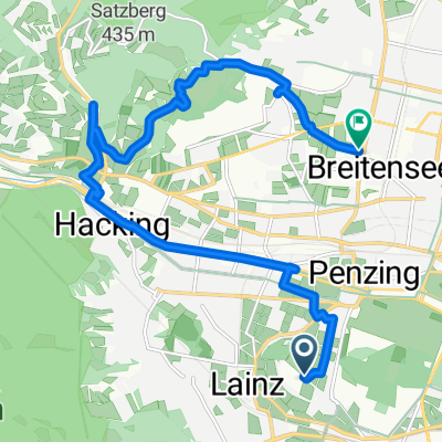 nach Hause über Fuchsvilla und Steinhof