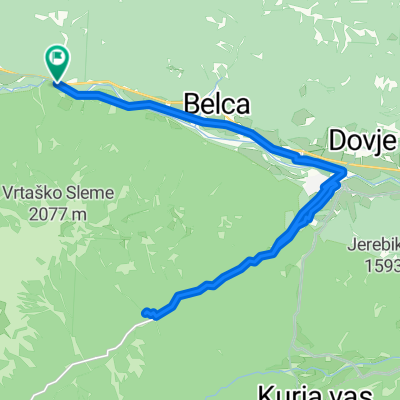 Kranjska Gora → Mojstrana (dolina Vrata, Peričnik vodopád)
