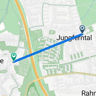 Jungferntalstraße 47B nach Westerwikstraße