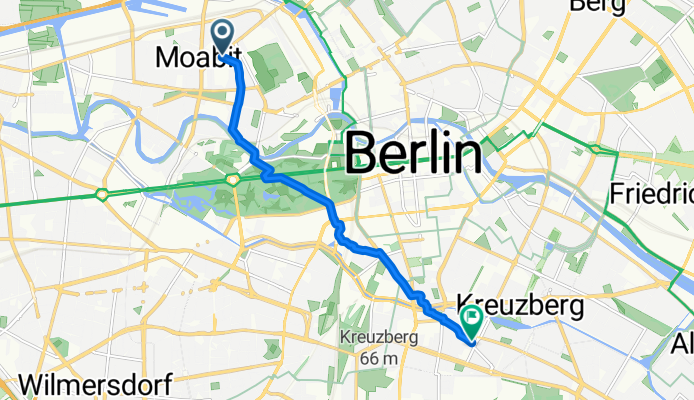 Birkenstraße, Berlin nach Blücherstraße, Berlin