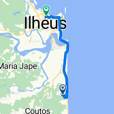 Rota para Ladeira da Conceição
