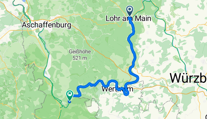 Mainradweg Lohr - Bürgstadt