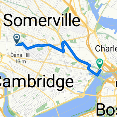 Francis Ave, Cambridge to Jacobs St, Cambridge