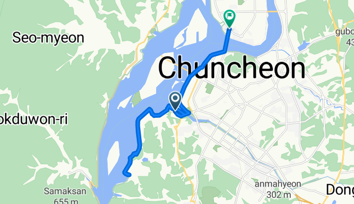 삼천동, 춘천시에서 우두동, 춘천시까지