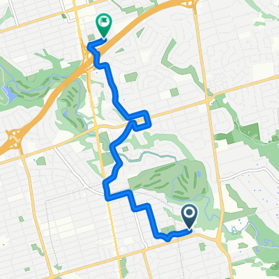 Mildenhall Rd, Toronto to Harrison Garden Blvd, Toronto