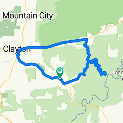Blue Mountain Ln, Clayton to Blue Mountain Ln, Clayton