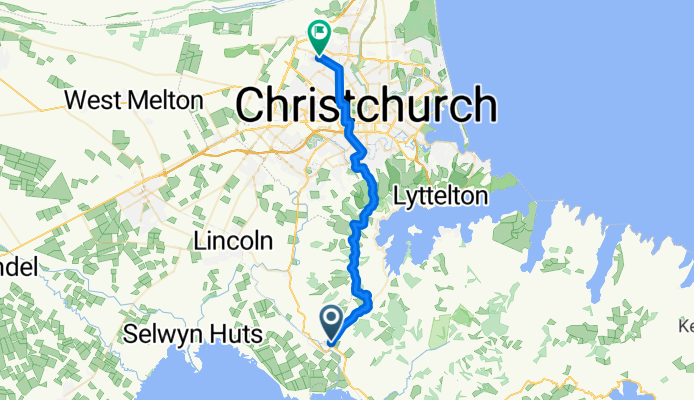 Route from Gebbies Valley