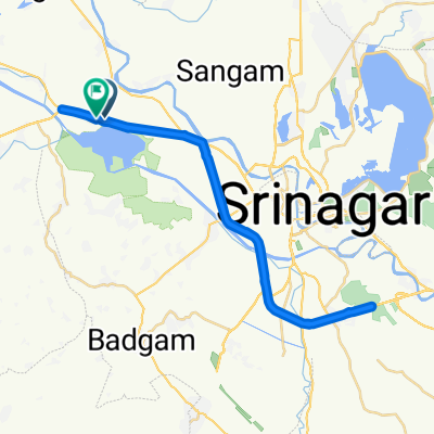 Baramulla Road, Srinagar to Gundhasi Bhat, Srinagar