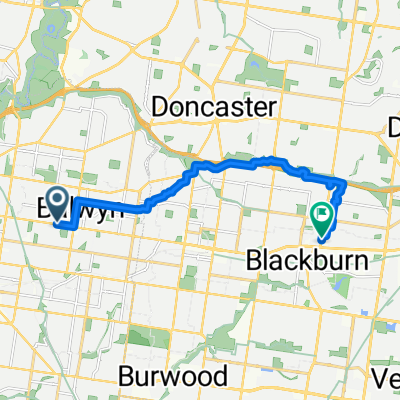 Whitehorse Rd, Balwyn to Central Ward, Blackburn