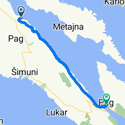 Kolan nach Ulica Stjepana Radića, Pag