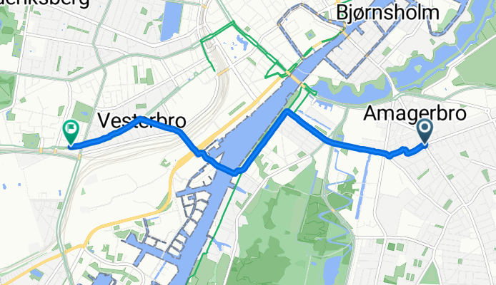 Reberbanegade, København S to Tapperitorvet, København V