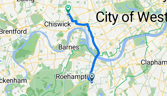 Swanton Gardens, London to Aylmer Road, London