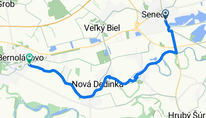 Ulica Slovenského Národného Povstania do Hlavná