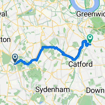 Rosendale Road, London to Clarendon Rise, London