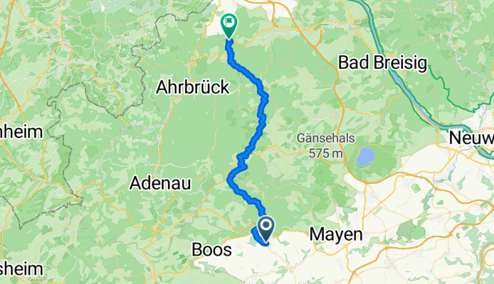 Hauptstraße, Luxem nach Römerstraße, Dernau