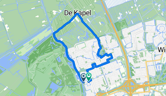 Route in Vlaardingen