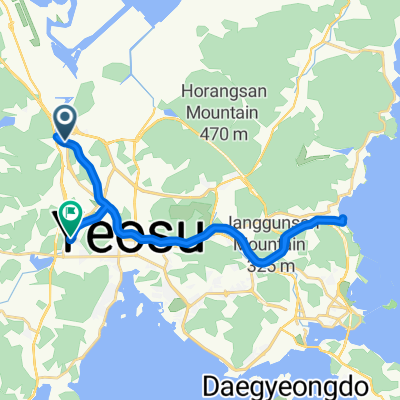 덕양리, 여수시에서 죽림리, 여수시까지