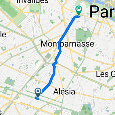 Boulevard Brune, Paris à Rue Clément, Paris