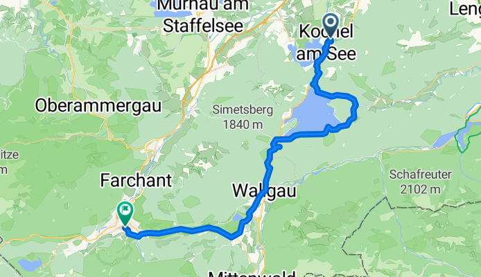 Von Kochel am See bis Garmisch-Partenkirchen