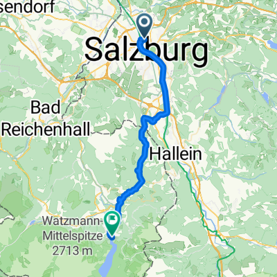 Südtiroler Platz, Salzburg nach Seestraße, Schönau am Königssee