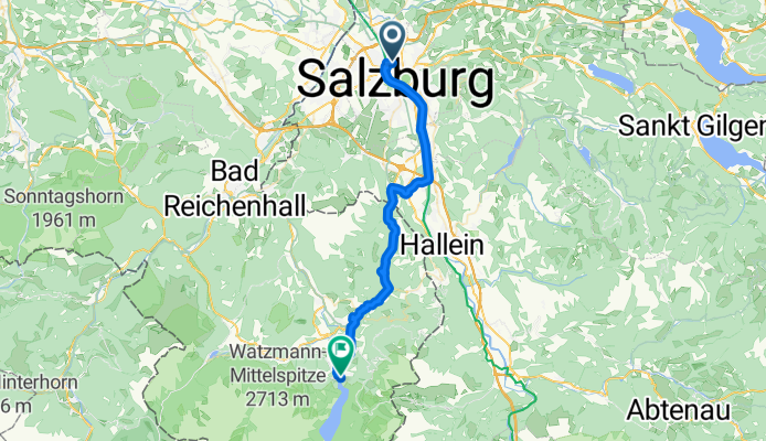 Südtiroler Platz, Salzburg nach Seestraße, Schönau am Königssee