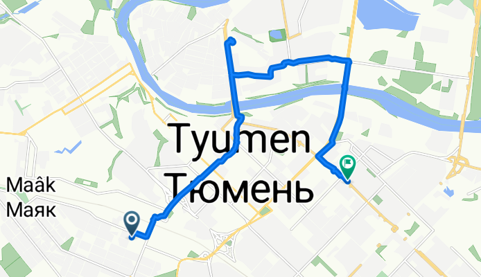 От улица Января до улица Лет Октября 26с2