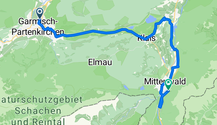 Lerchenweg, Garmisch-Partenkirchen to B2, Mittenwald