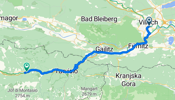 Trattengasse, Villach to Malborghetto, Malborghetto Valbruna