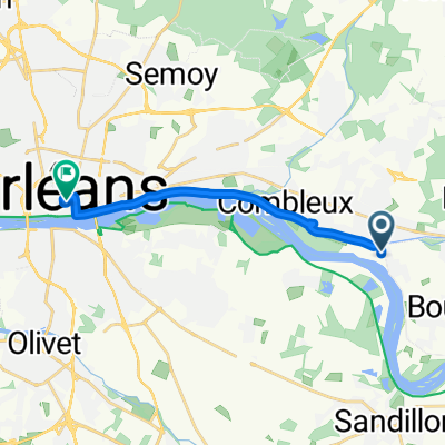 Chemin du Port, Chécy naar Orléans