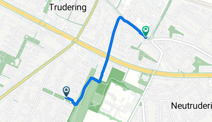 Mönchbergstraße, München nach Truderinger Straße, München