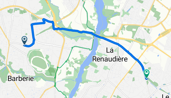 Rue de la Fantaisie, Nantes à Mail Haroun Tazieff, Nantes